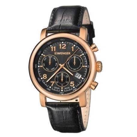 Image of Wenger Urban Classic Chrono IP rosaguld rustfri stål Quartz med chrono Herre ur, model 01.1043.107